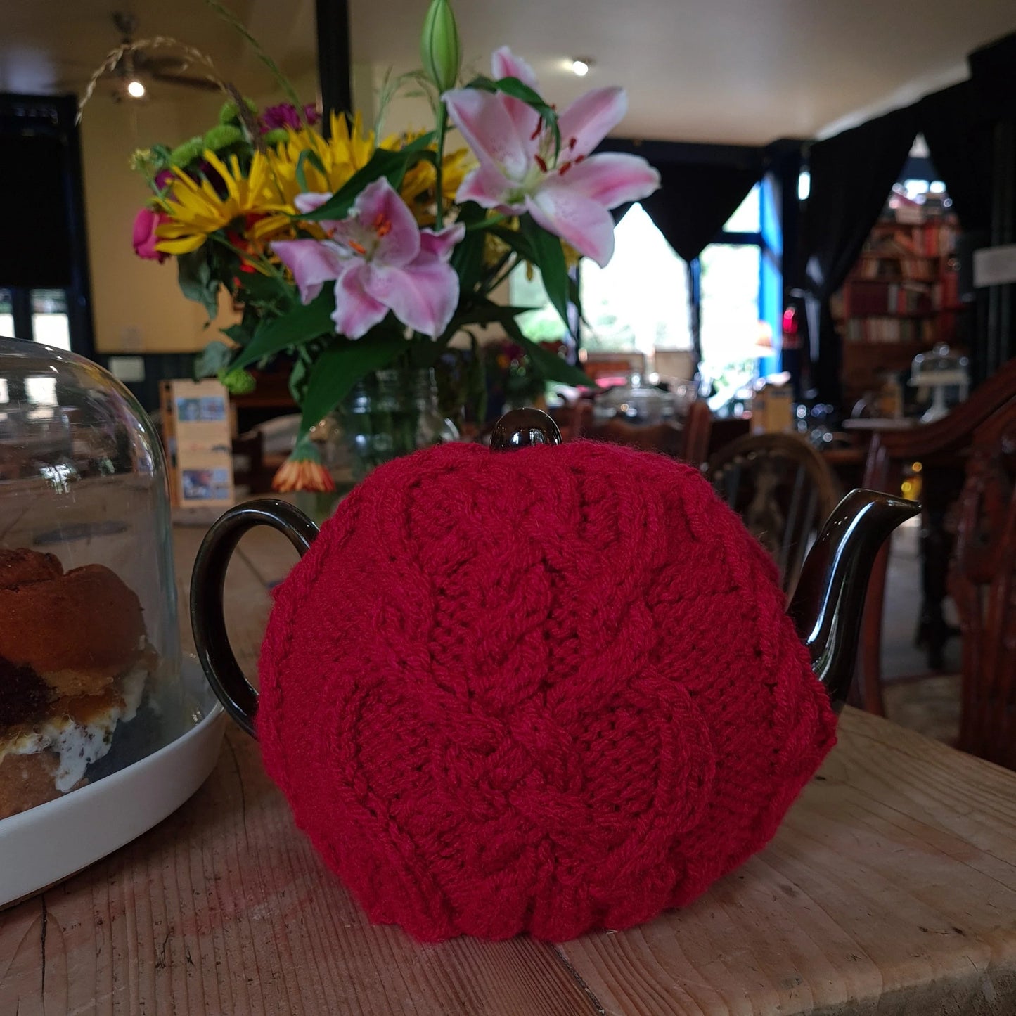 Hand Knitted in England Teapot Cosy (1 only)