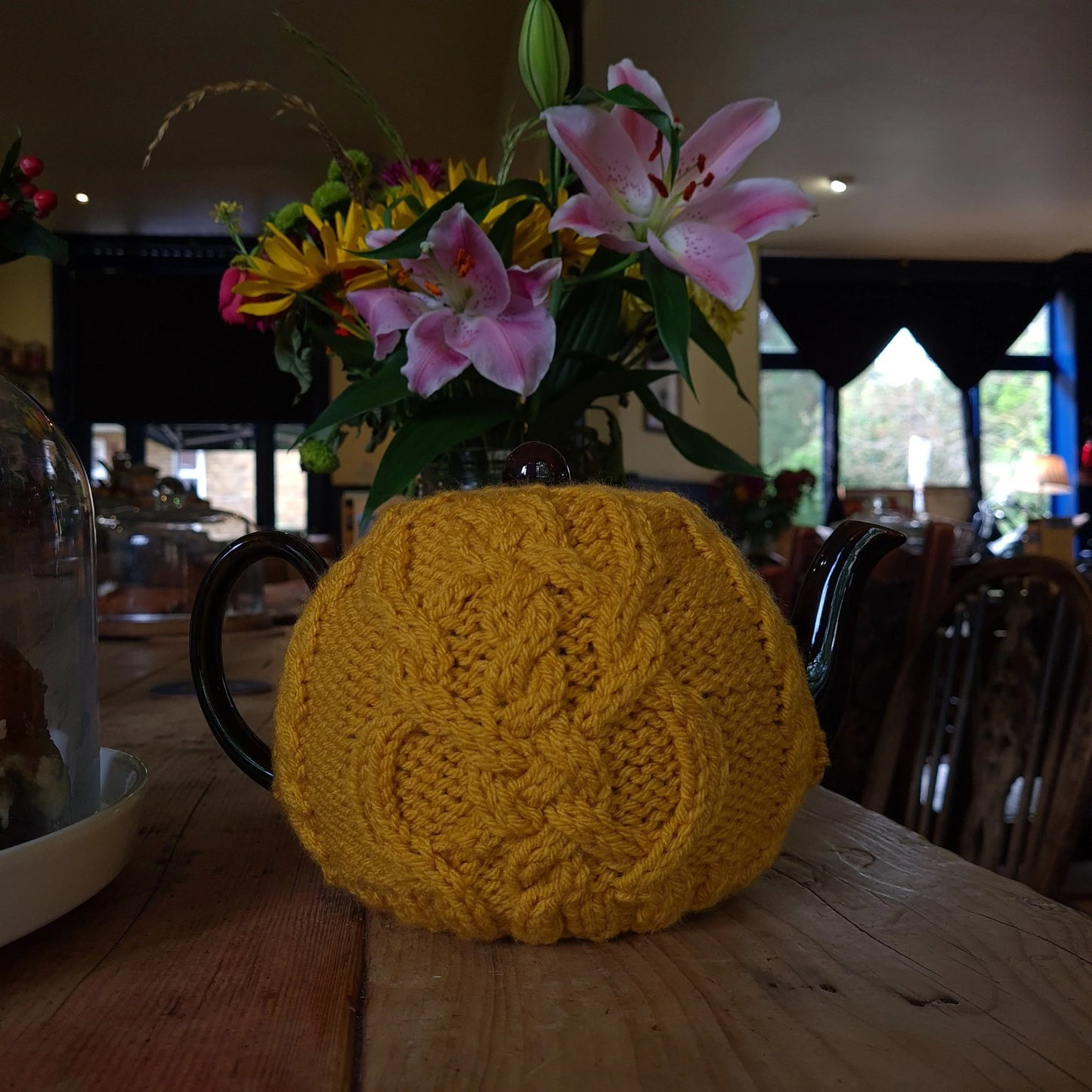 Hand Knitted in England Teapot Cosy (1 only)