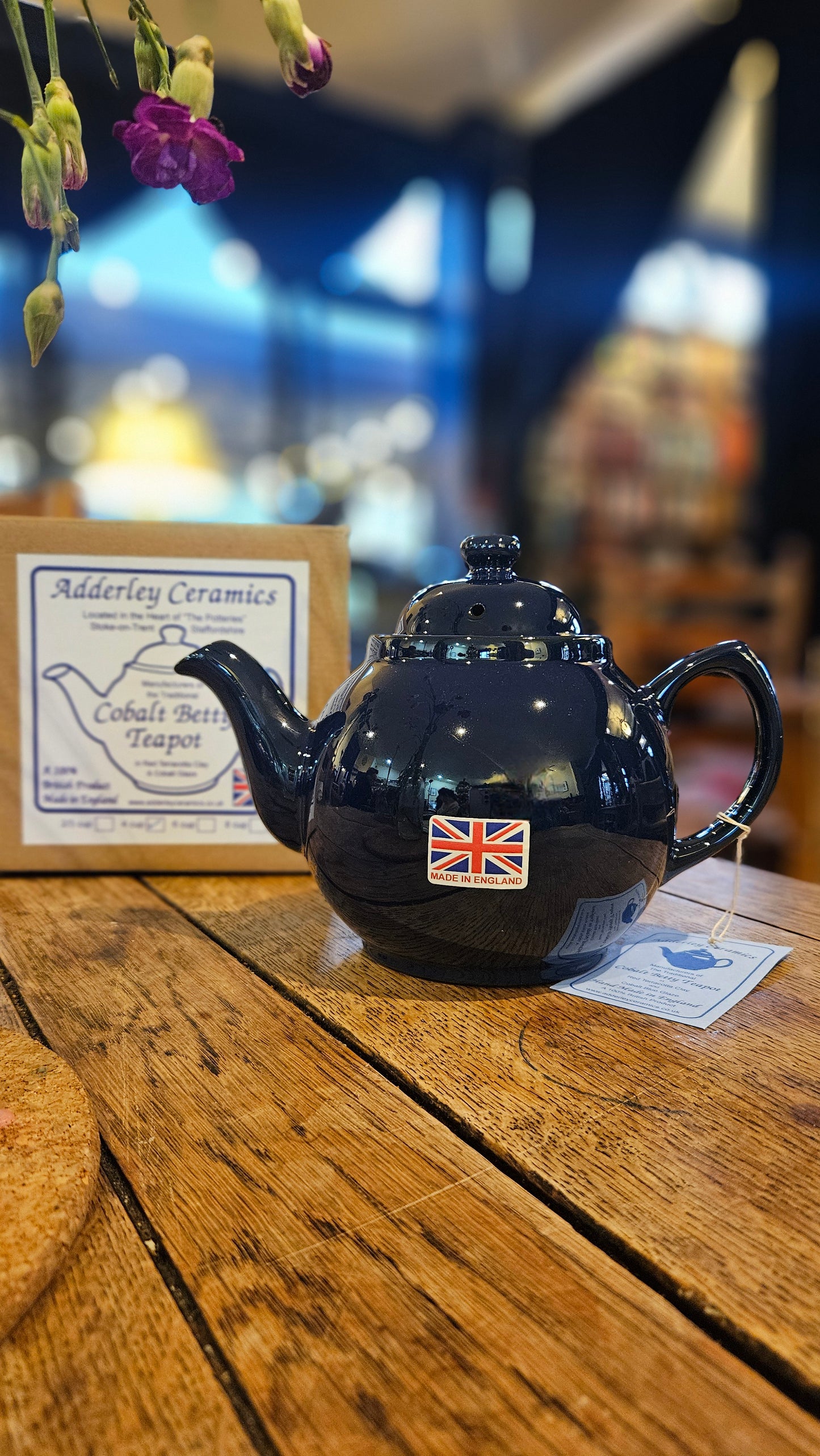 Cobalt Brown Betty Tea Pot